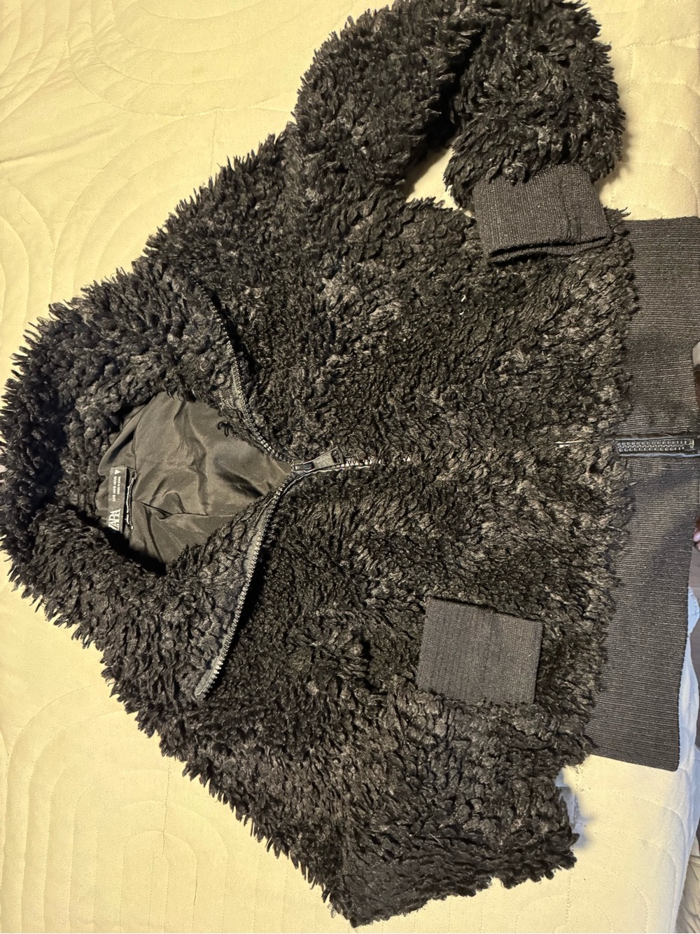 Zara faux fur jacket